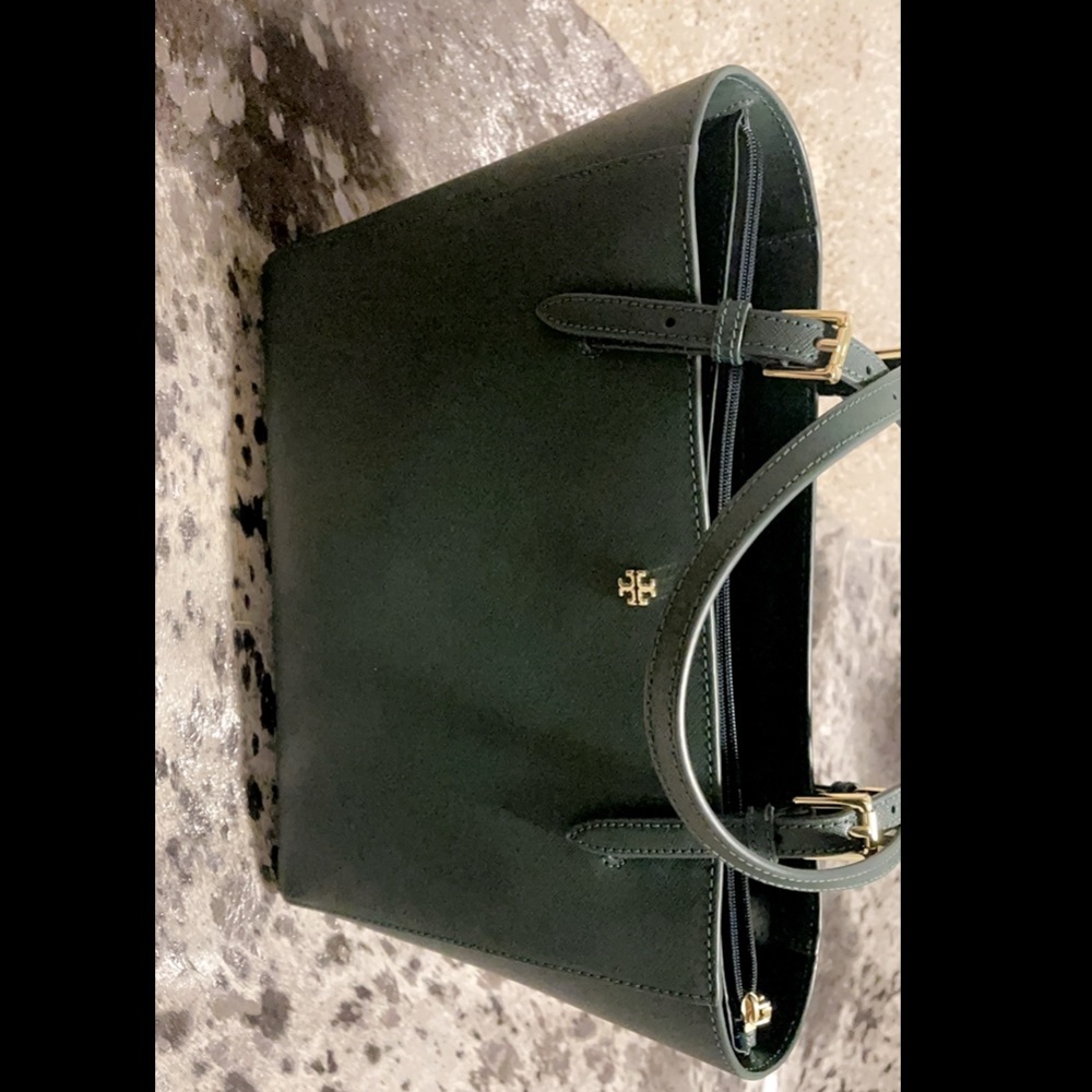 Tory Burch Emerson Buckle Jitney Green